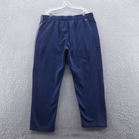 Adidas Mens Climawarm 3 Stripes Track Pants 2XL Blue Gray High Rise Athletic - Picture 3 of 13